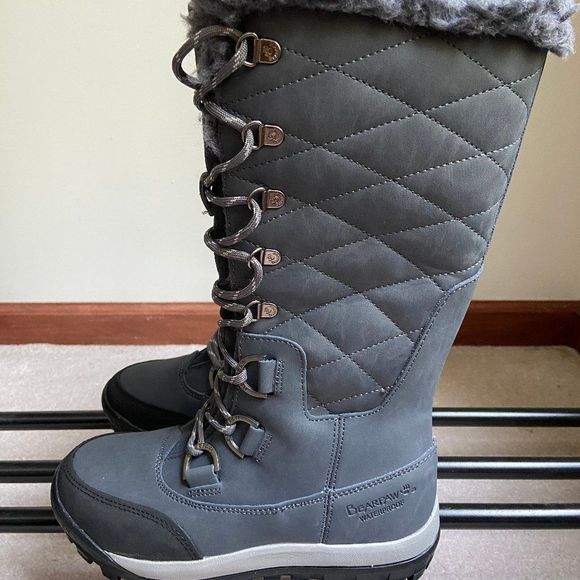 BEARPAW Women Isabella Tall Leather Boots - NEW NWOB - Picture 7 of 8